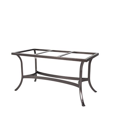 OW Lee Standard Aluminum Dining Table Base Fits 42"x84" Rectangle Tops