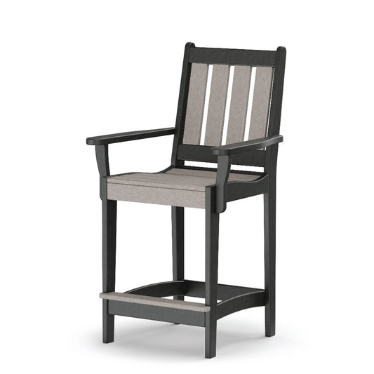 Daybreak Outdoor HDPE Leesport Counter Arm Chair