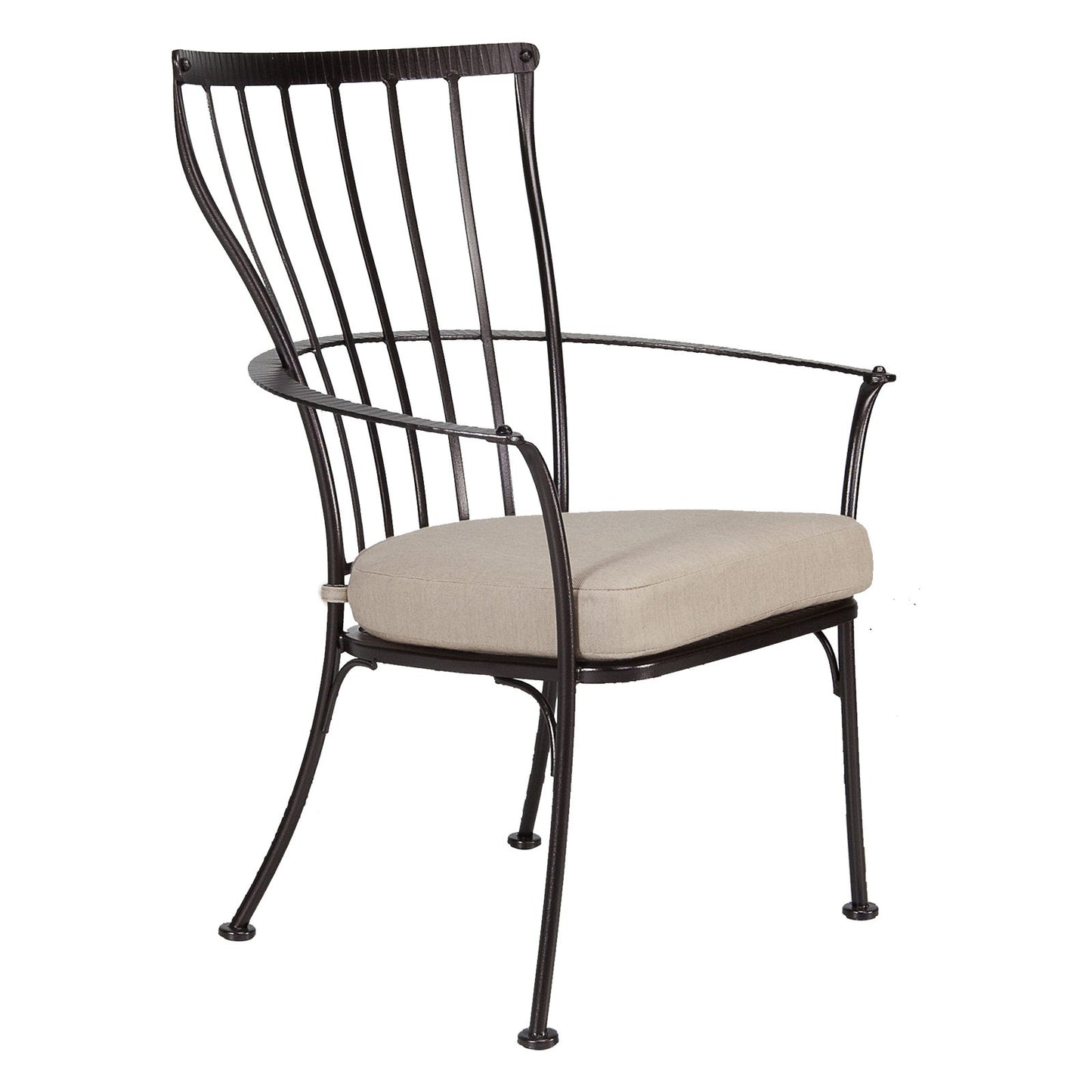 OW Lee Monterra Wrought Iron Dining Arm Chair