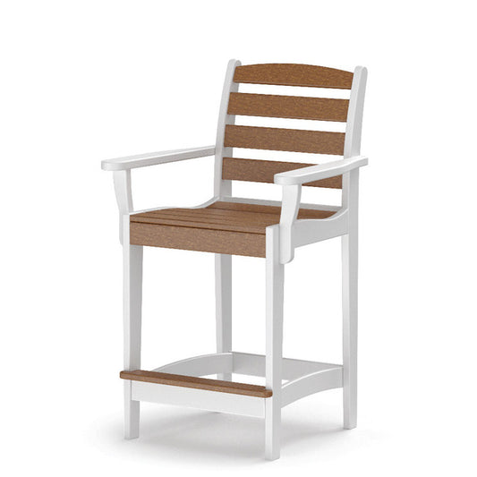 Daybreak Outdoor HDPE Newport Counter Arm Chair