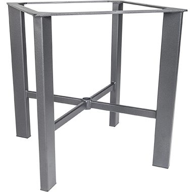 OW Lee Modern Aluminum Dining Table Base Fits 42"-54" Round & Square Tops