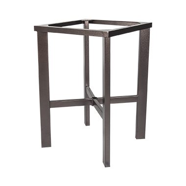 OW Lee Modern Aluminum Counter Table Base Fits 42"-54" Round & Square Tops