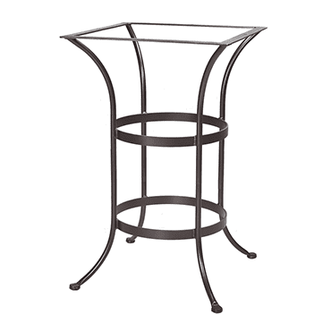 OW Lee Standard Wrought Iron Bar Table Base Fits 42"-54" Round and Square Tops