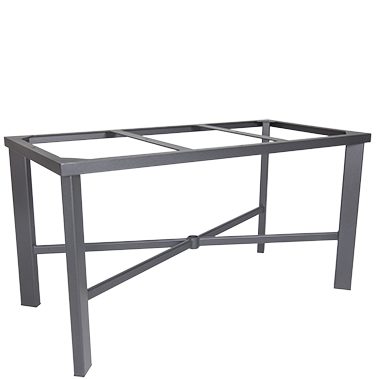 OW Lee Modern Aluminum Dining Table Base Fits 42" x 120" Rectangle Tops