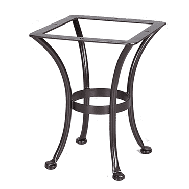 OW Lee Standard Wrought Iron Side Table Base Fits 24"-30" Round and Square Tops