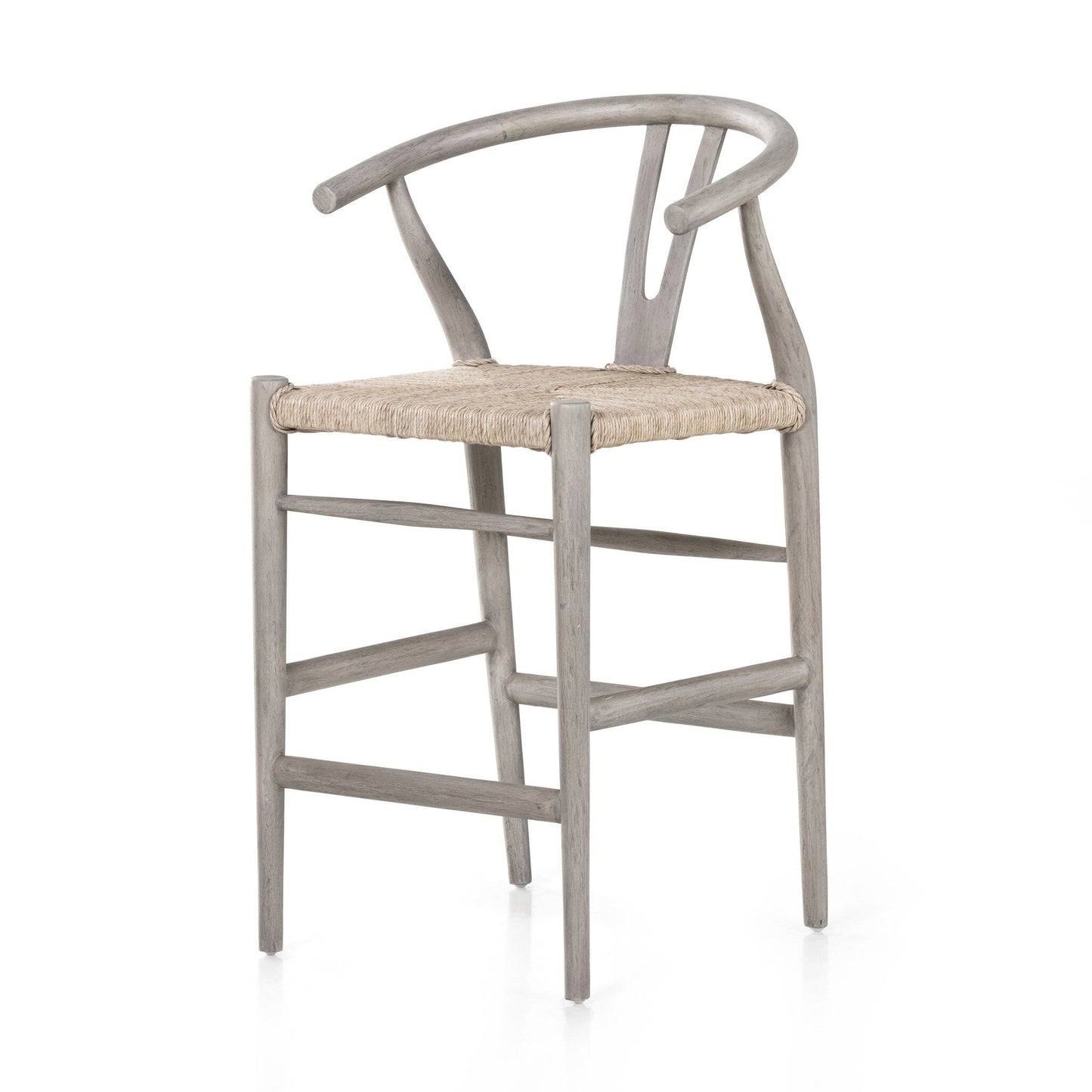 Four Hands 106917-009 Muestra Bar + Counter Stool - Weathered Grey Teak