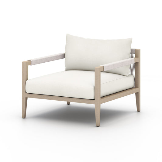 Four Hands 223203-019 Sherwood Outdoor Chair, Washed Brown - Venao Ivory