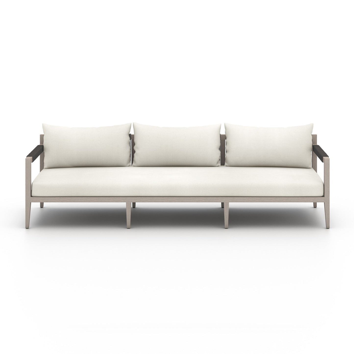 Four Hands 223340-019 Sherwood Outdoor Sofa, Weathered Grey - Venao Ivory