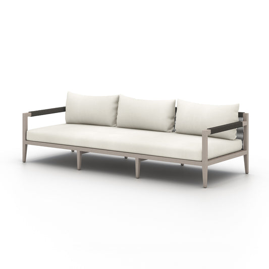 Four Hands 223340-019 Sherwood Outdoor Sofa, Weathered Grey - Venao Ivory