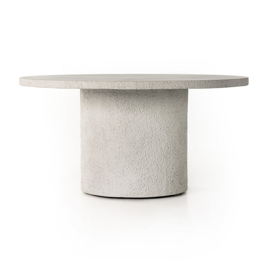 Four Hands 226294-001 Otero Round Outdoor Dining Table-60" - Matte White