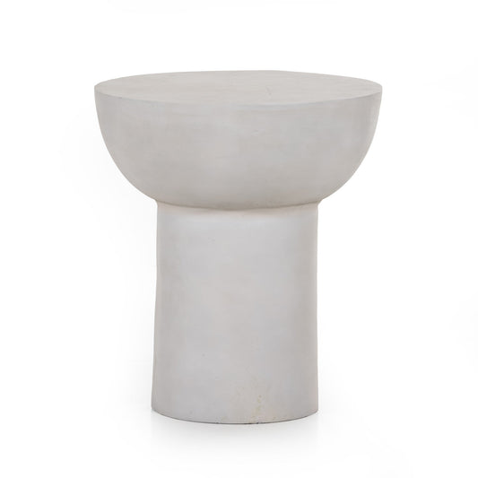 Four Hands 226686-003 Searcy End Table - Textured Matte White