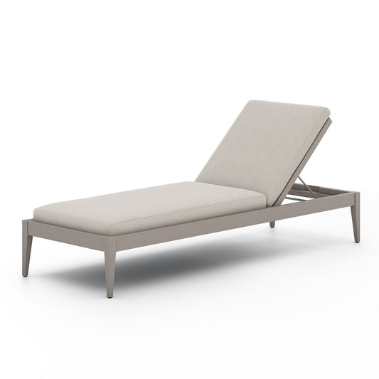 Four Hands 226912-002 Sherwood Outdoor Chaise, Weathered Grey - Venao Grey