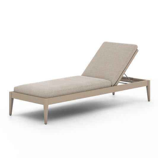 Four Hands 226912-006 Sherwood Outdoor Chaise, Washed Brown - Faye Sand