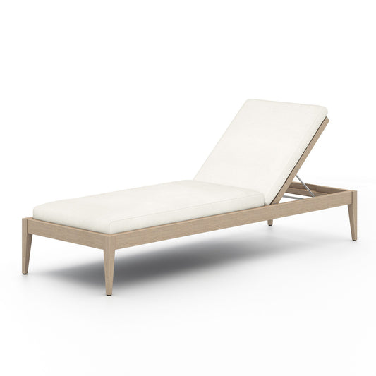 Four Hands 226912-014 Sherwood Outdoor Chaise, Washed Brown - Venao Ivory