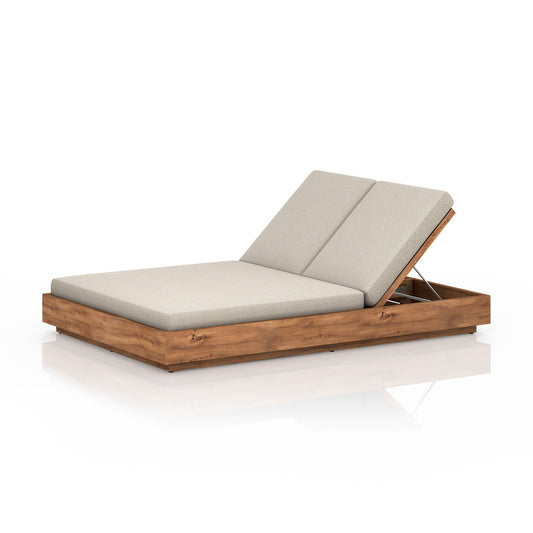 Four Hands 227877-004 Kinta Outdoor Double Chaise Lounge - Faye Sand