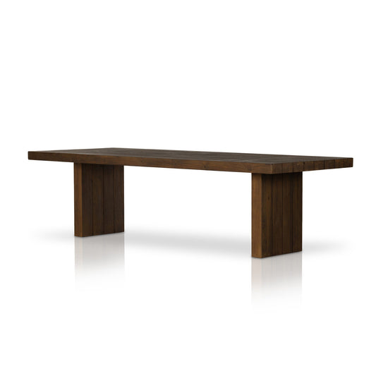 Four Hands 232337-003 Encino Outdoor Dining Table - Stained Heritage Brown-FSC