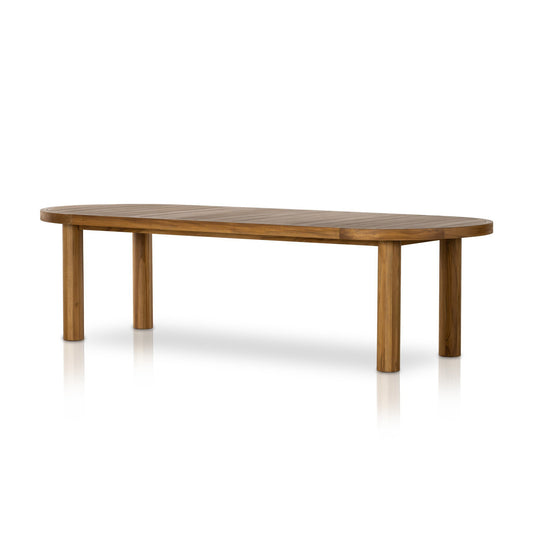 Four Hands 233669-002 Messina Outdoor Dining Table-112" - Natural Teak-FSC