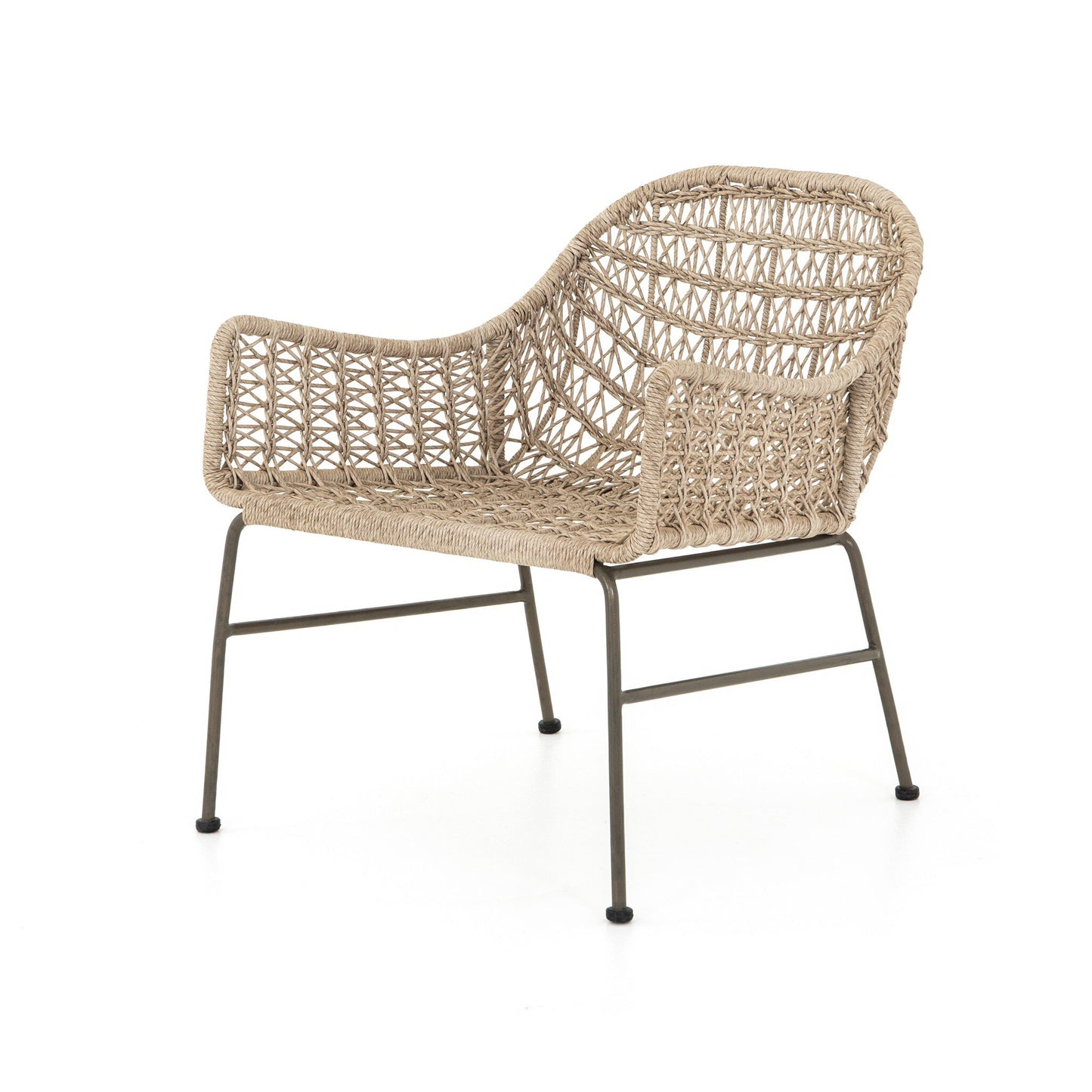 Four Hands JLAN-138A Bandera Outdoor Woven Club Chair - Bronze