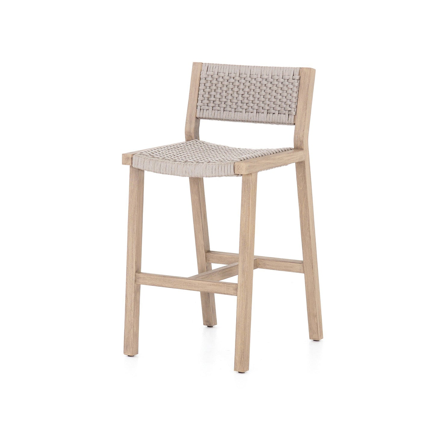 Four Hands JSOL-022 Delano Outdoor Bar + Counter Stool - Washed Brown-FSC