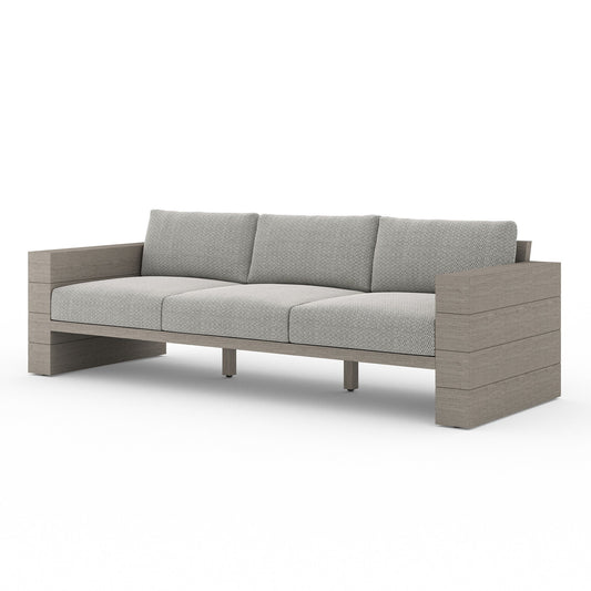 Four Hands JSOL-08901K-970 Leroy Outdoor Sofa, Weathered Grey - Faye Ash