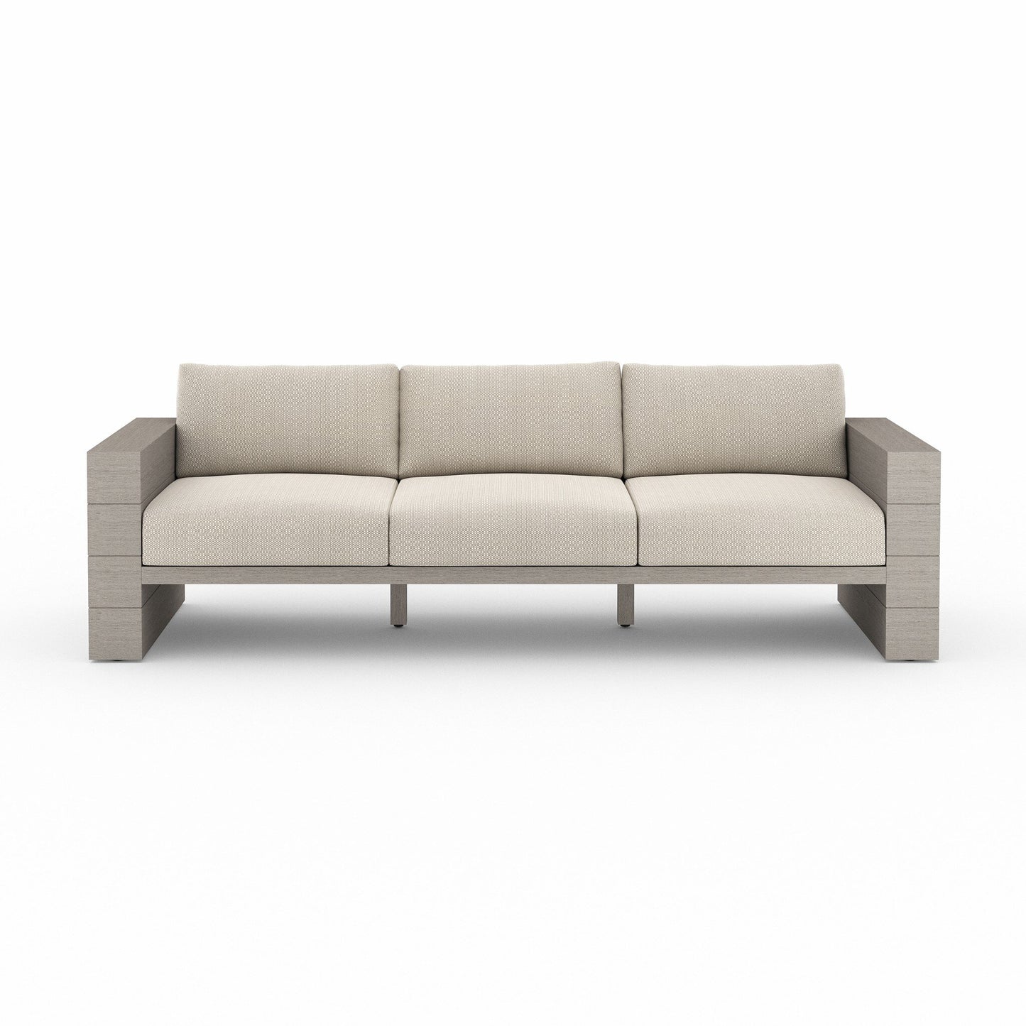 Four Hands JSOL-08901K-971 Leroy Outdoor Sofa, Weathered Grey - Faye Sand