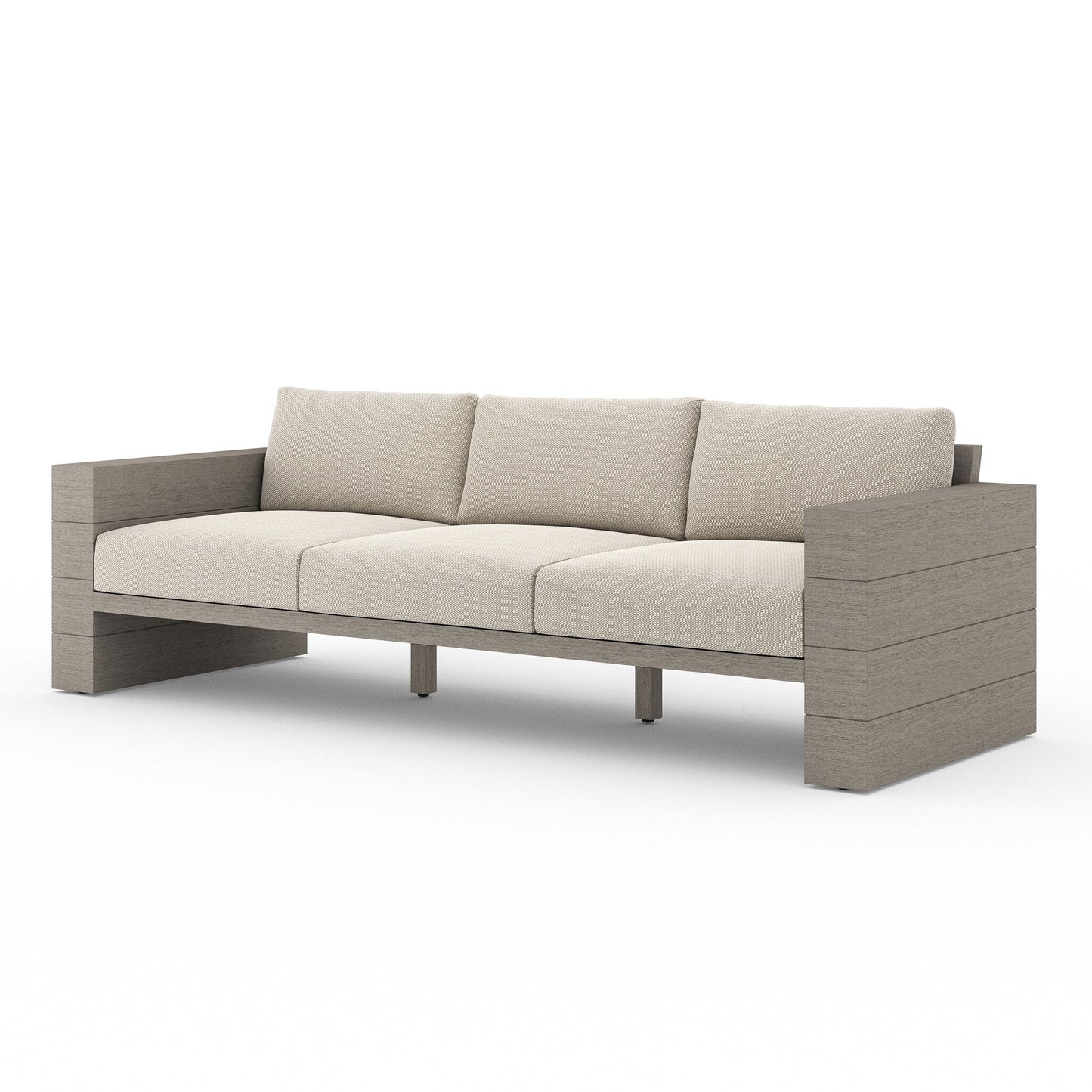 Four Hands JSOL-08901K-971 Leroy Outdoor Sofa, Weathered Grey - Faye Sand