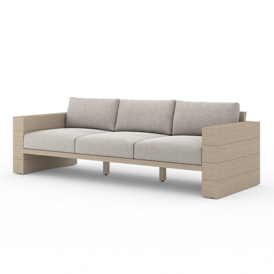 Four Hands JSOL-08902K-561 Leroy Outdoor Sofa, Washed Brown - Venao Grey