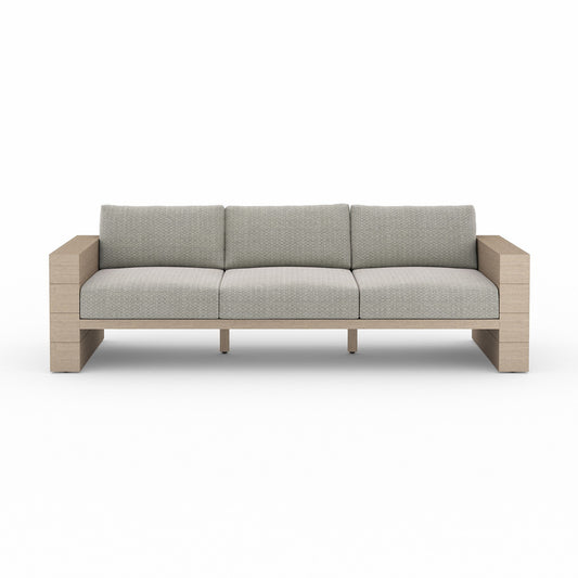 Four Hands JSOL-08902K-970 Leroy Outdoor Sofa, Washed Brown - Faye Ash