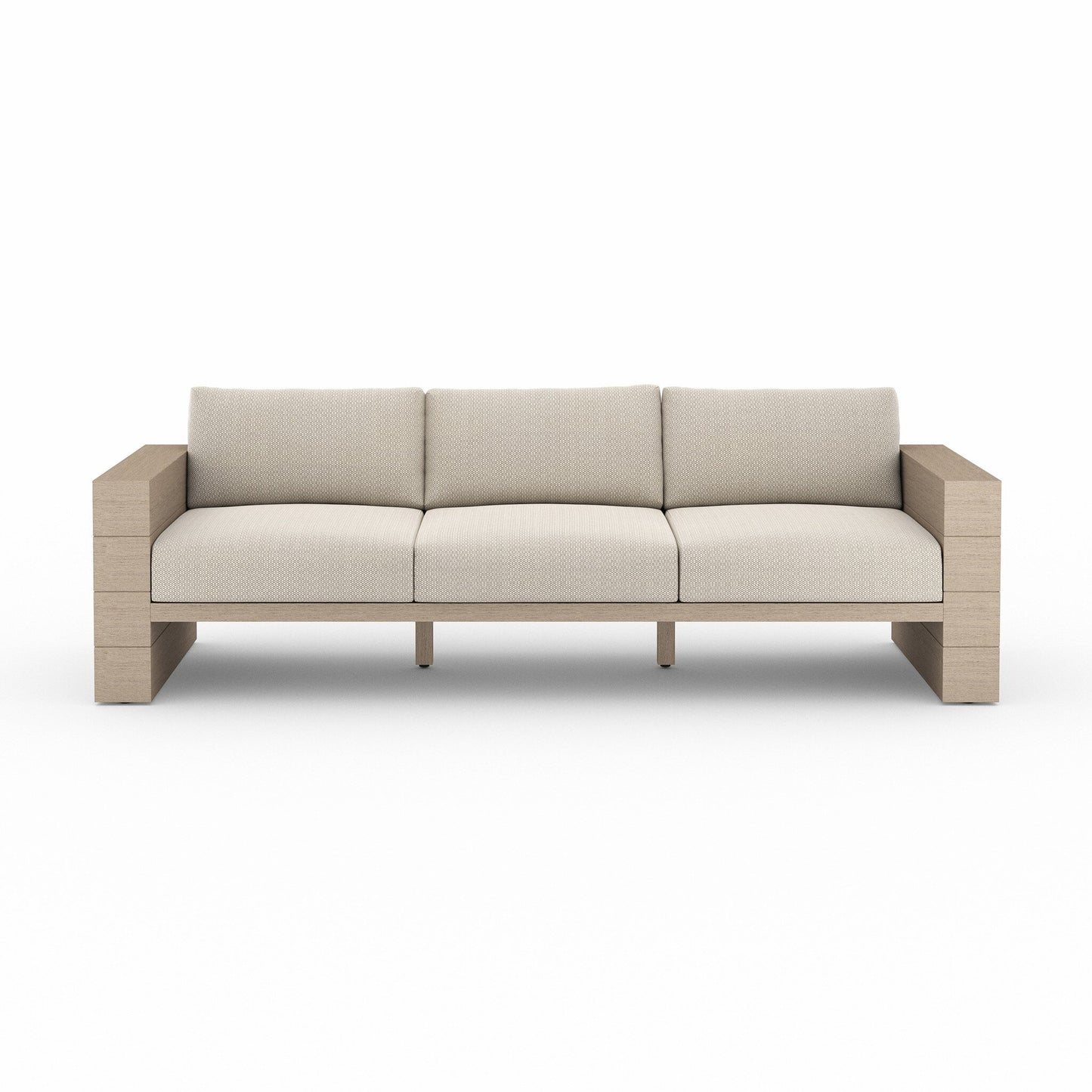 Four Hands JSOL-08902K-971 Leroy Outdoor Sofa, Washed Brown - Faye Sand