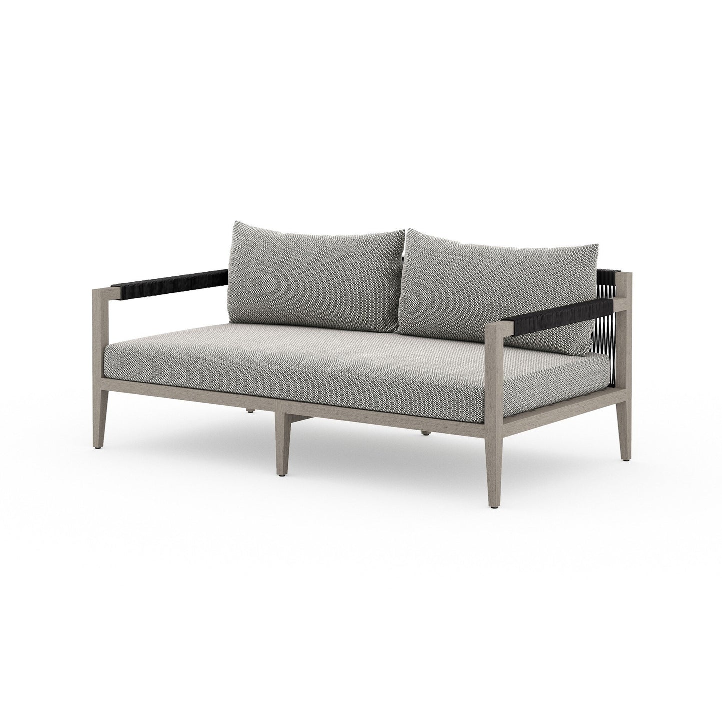 Four Hands JSOL-10101K-970 Sherwood Outdoor Sofa, Weathered Grey - Faye Ash