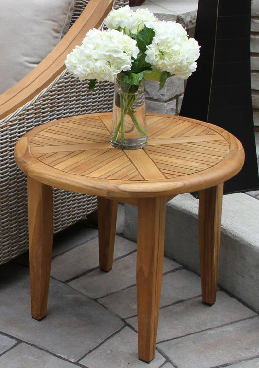 Outdoor Interiors TNA7625 Teak Lounging Accent Table